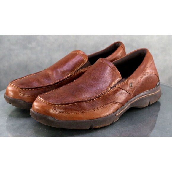 Rockport XCS Men's Casual Loafers Shoes Size 13 Leather Brown APM78838